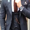 Мужской фактурный костюм на одну пуговицу Мужской фактурный костюм на одну пуговицу