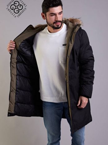 Зимняя мужская куртка удлиненная 2021-2022