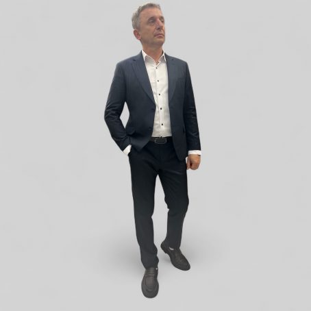 Новинка! Синий костюм в полоску